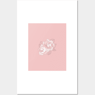 GARDENIA - Pink Posters and Art